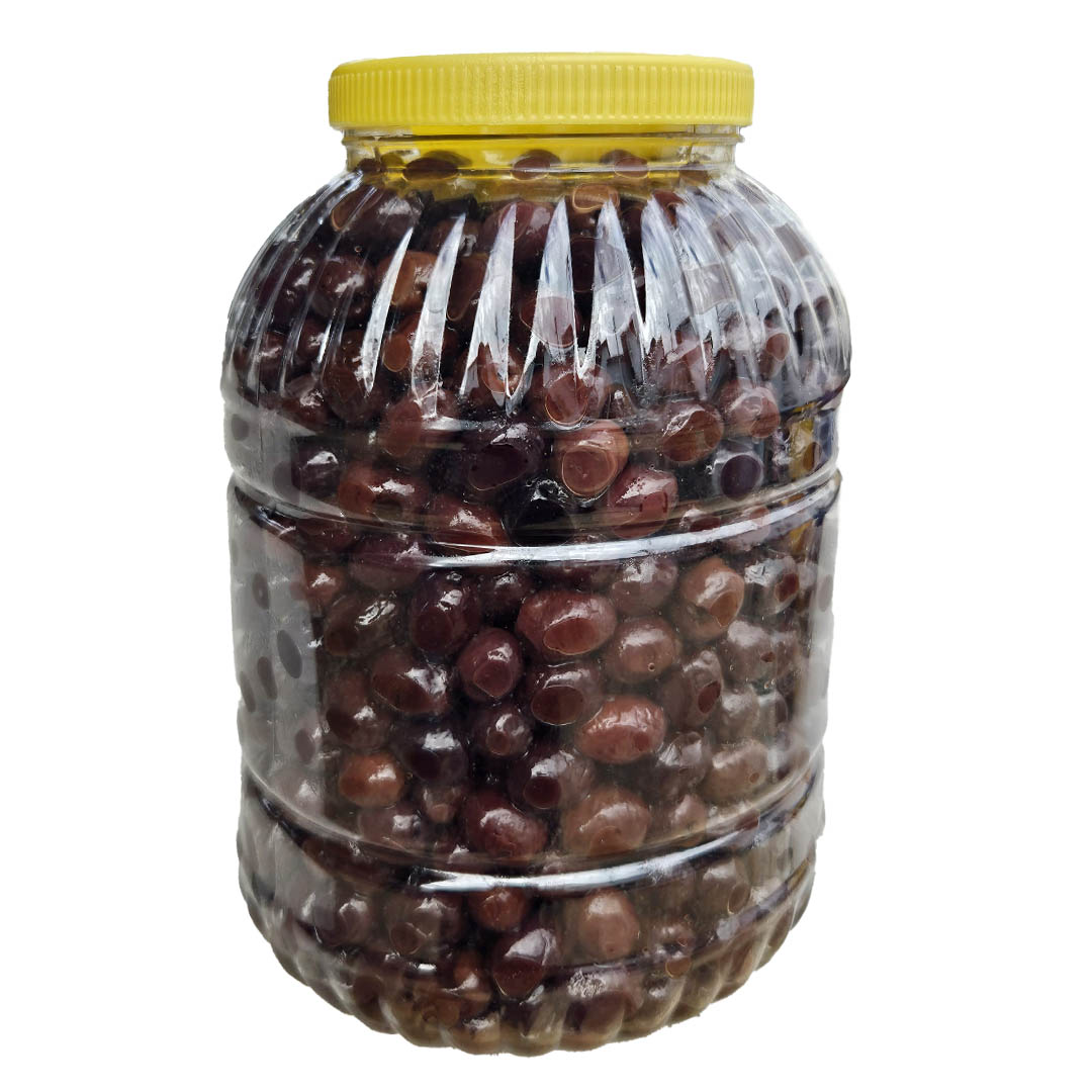 Edremit Yuvarlama Siyah Zeytin 5 Kg Pet 181-200 (2XL) Net: 3800 g